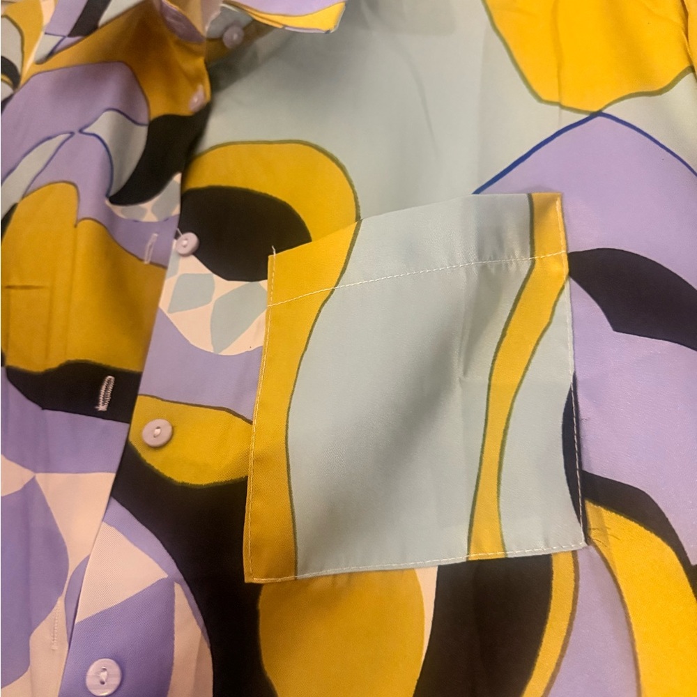 Colorful Abstract Patterned Skirt - Picture 5 of 8